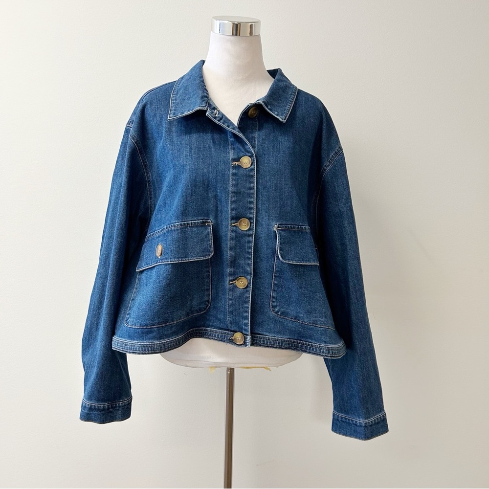 Rachel Zoe • Cropped Denim Jacket